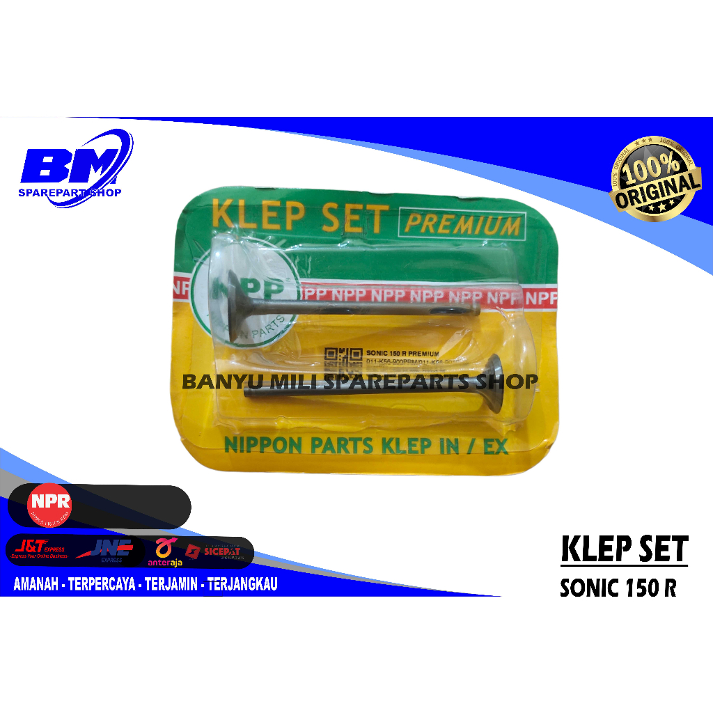 KLEP SET / PAYUNG KLEP SONIC 150 R SONIC150R NPP PREMIUM