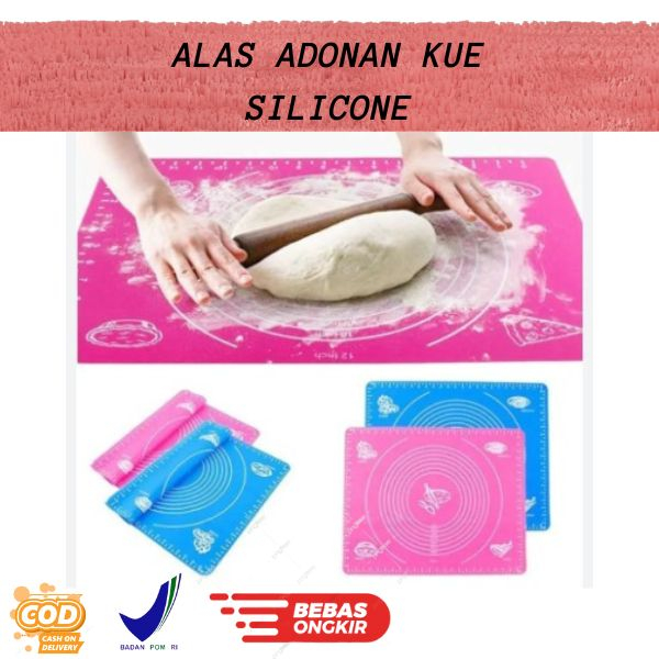 COD / Alas Adonan Kue Silicon Fondant Talenan Tatakan Dapur Anti Lengket Anti Air