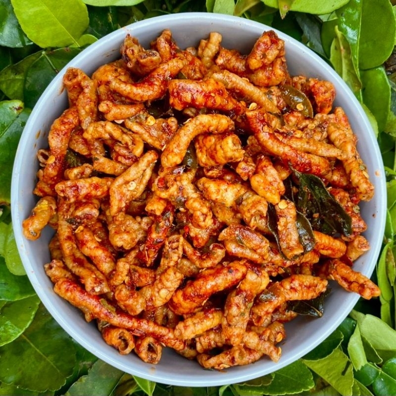 

Usus Krispi Pedas Daun Jeruk 250 Gram