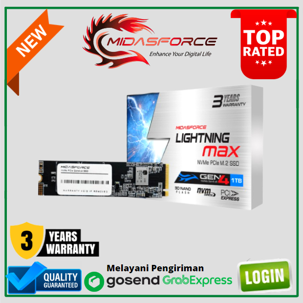 SSD M.2 NVME GEN 4 1TB MIDASFORCE PCIe Gen4