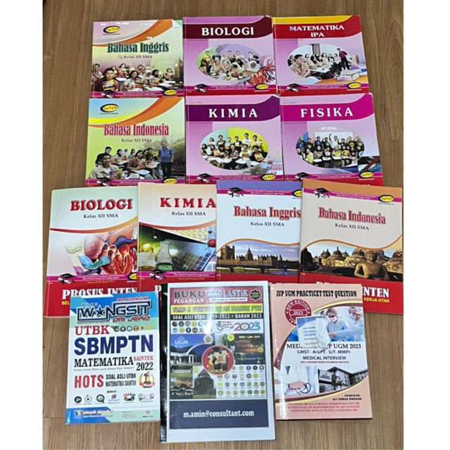 PRELOVED buku inten / modul inten TKA 2022 & 2023 dan Modul IUP UGM