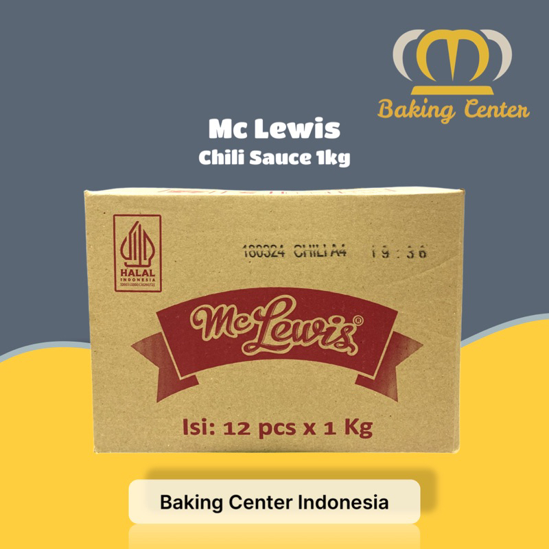 

Mc Lewis Chili Sauce Value 12x1kg - Saus Sambel Mc Lewis Value 12x1kg