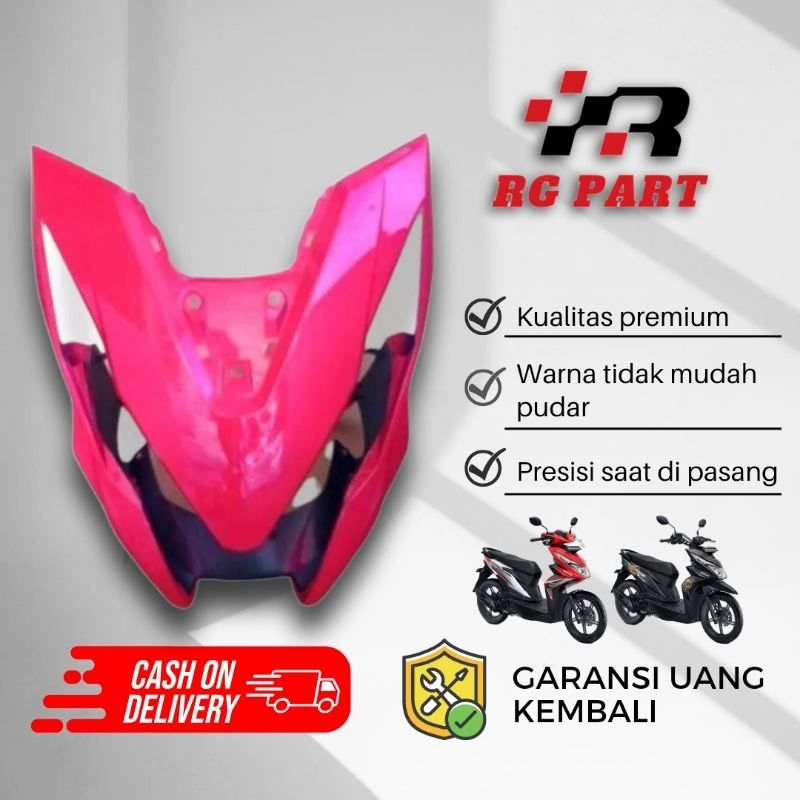 Panel tameng depan beat new esp digital eco ping / Pink 2016 - 2019 / panel tameng front beat