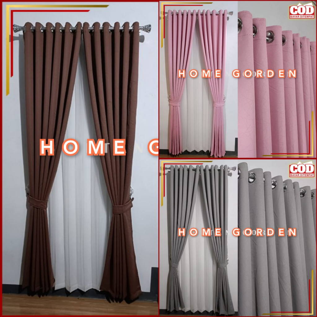 Hordeng Gorden Blackout/Gorden Tebal, Gorden Polos/Gorden Premium/Gorden Minimalis/ Hordeng Jendela 