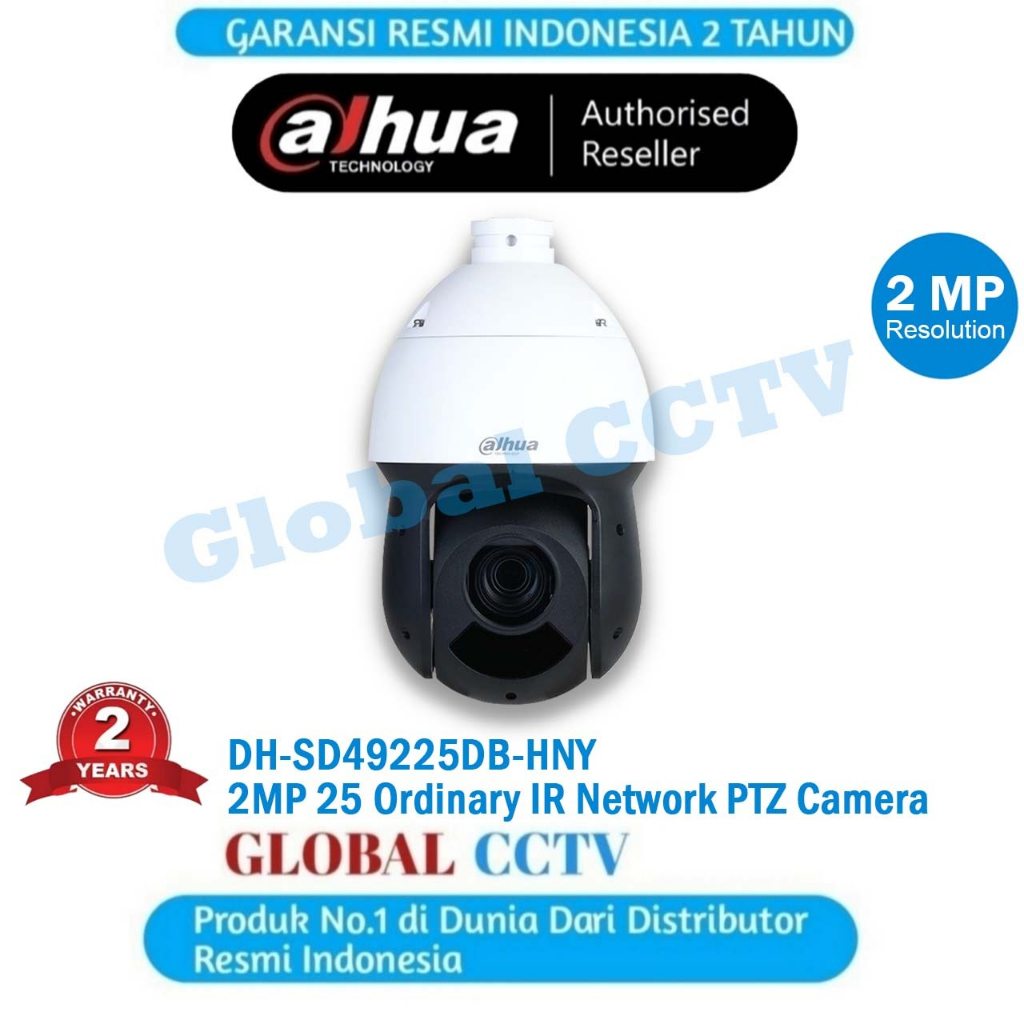 IP PTZ DAHUA DH-SD49225DB-HNY PTZ IP CAMERA 2MP 25X OPTICAL ZOOM / AI GARANSI RESMI DAHUA