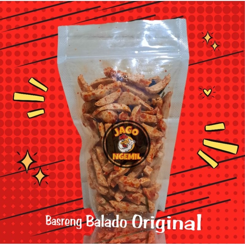 

Cemilan Basreng Balado Original Tidak Pedas Jagongemil 250 gram