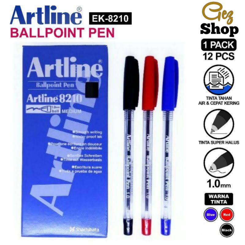 

[1pcs] Ballpoint Artline / Bulpen ARTLINE Pen Bolpen EK-8210 Ballpoint