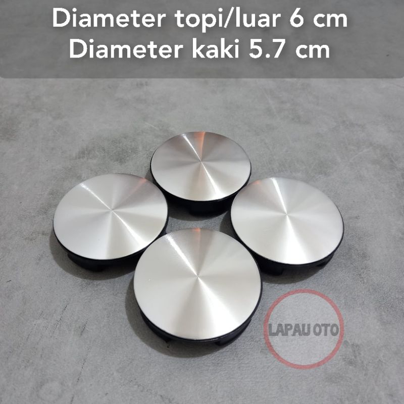 RK dop velg racing variasi polos luar 6 cm kaki 5.7 cm