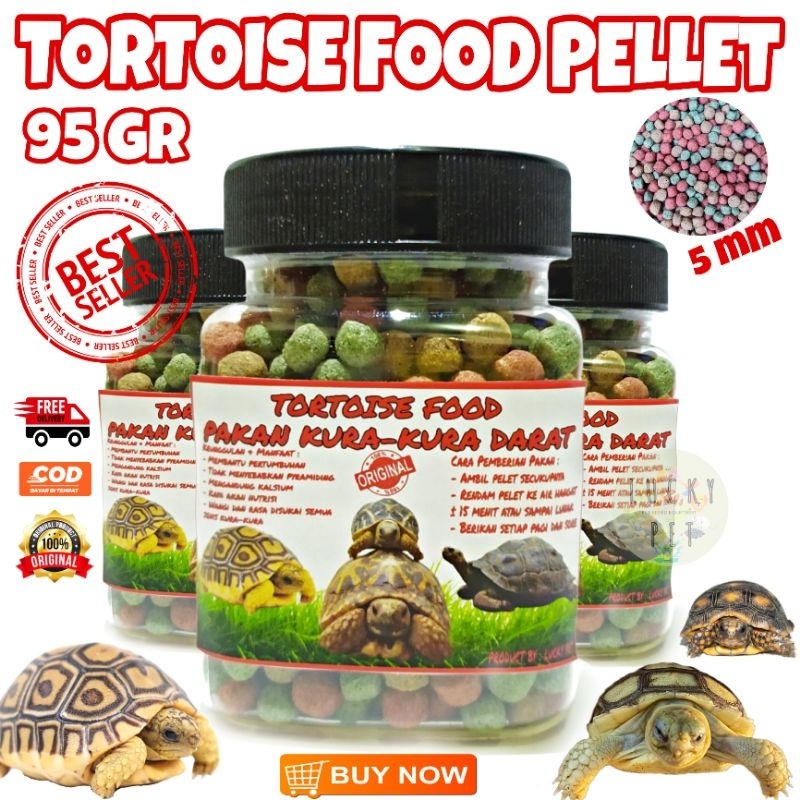 [95 GR] Makanan pakan pelet kura kura darat sulcata sulkata pardalis indian star aldabra russian tor