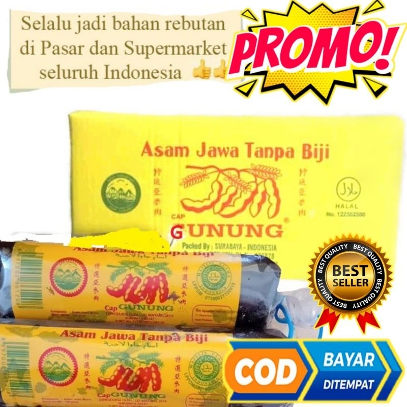 

ASAM JAWA TANPA BIJI CAP GUNUNG 150G