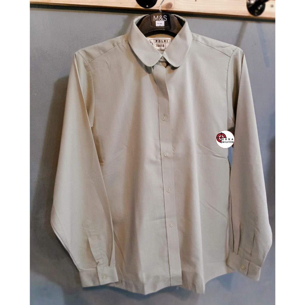 kemeja dalaman pdu polwan polri kemeja polwan