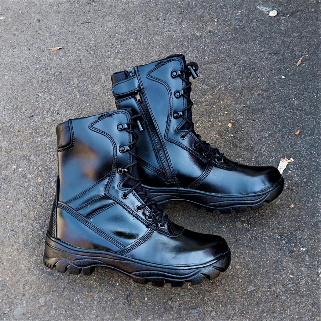 Sepatu pdl jatah TNI AD resleting original