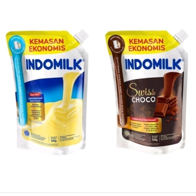 

Indomilk kental manis putih / coklat pouch 545G