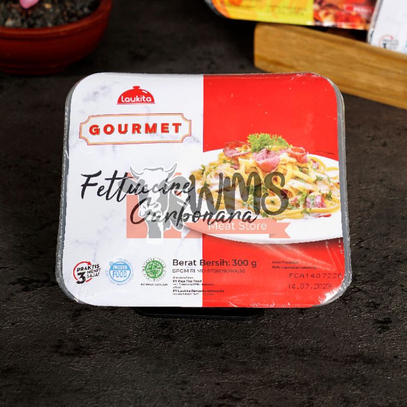 Laukita Gourmet Fettucini Carbonara - 300gr