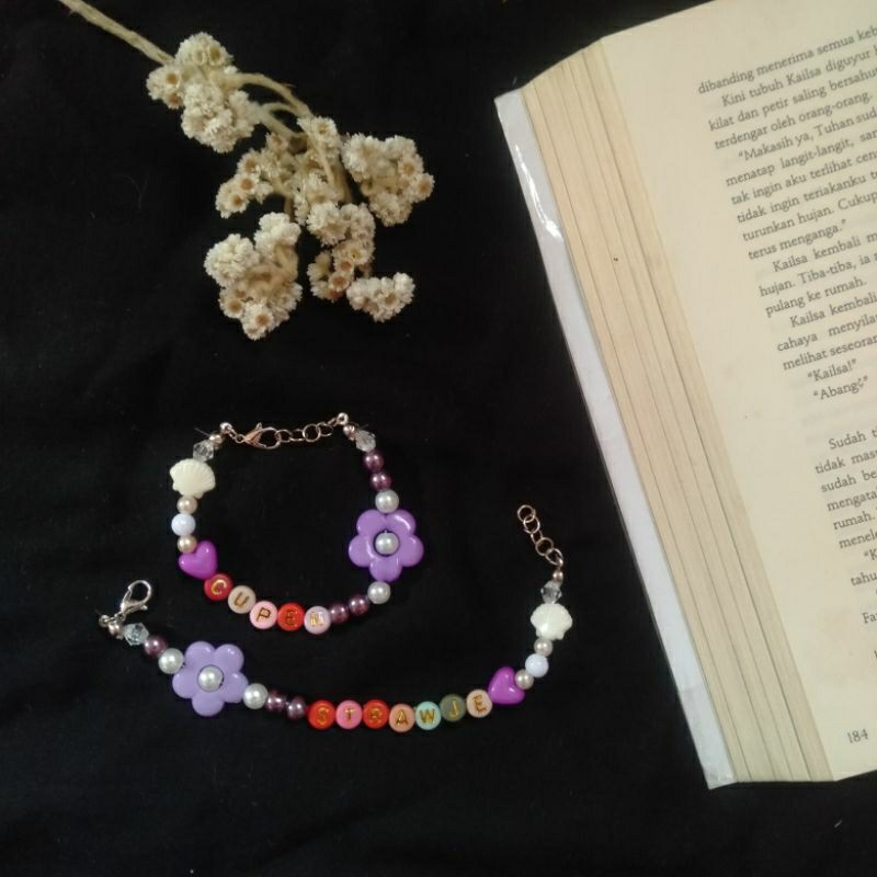 beads bracelet costum nama