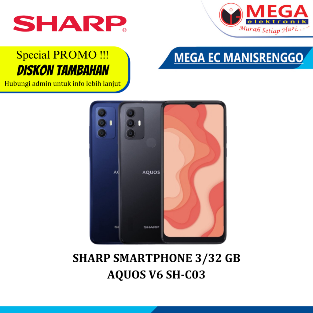 SHARP SH-C03 AQUOS V6 3/32  SMARTPHONE HP ANDROID
