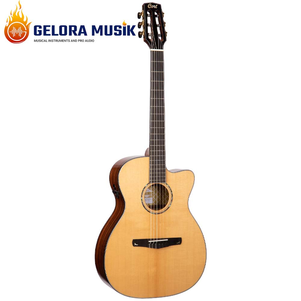 Gitar Akustik Elektrik Cort GOLD-OC8-NYLON W/Bag