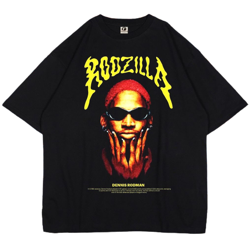 Tshirt Kaos Oversize Rodzilla Dennis Rodman Bootleg Rap Vintage Tee