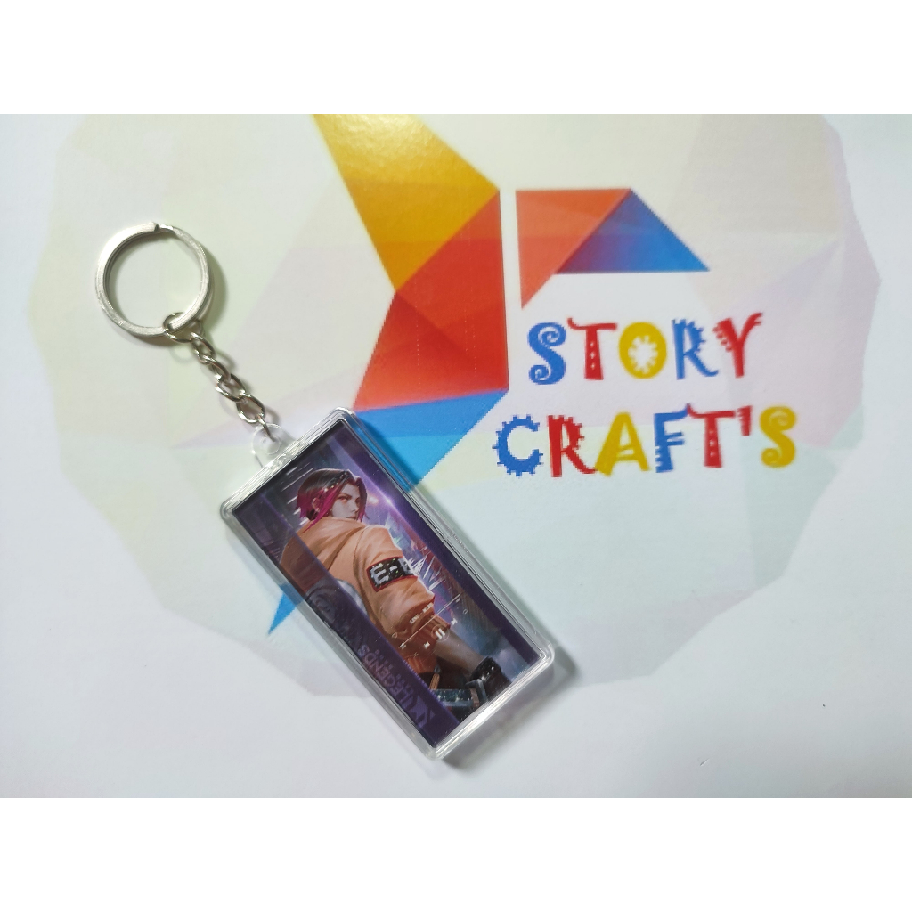 Gantungan Kunci Insert Akrilik Panjang Mobile Legend Musik MLBB Karakter Hero Ling A1161