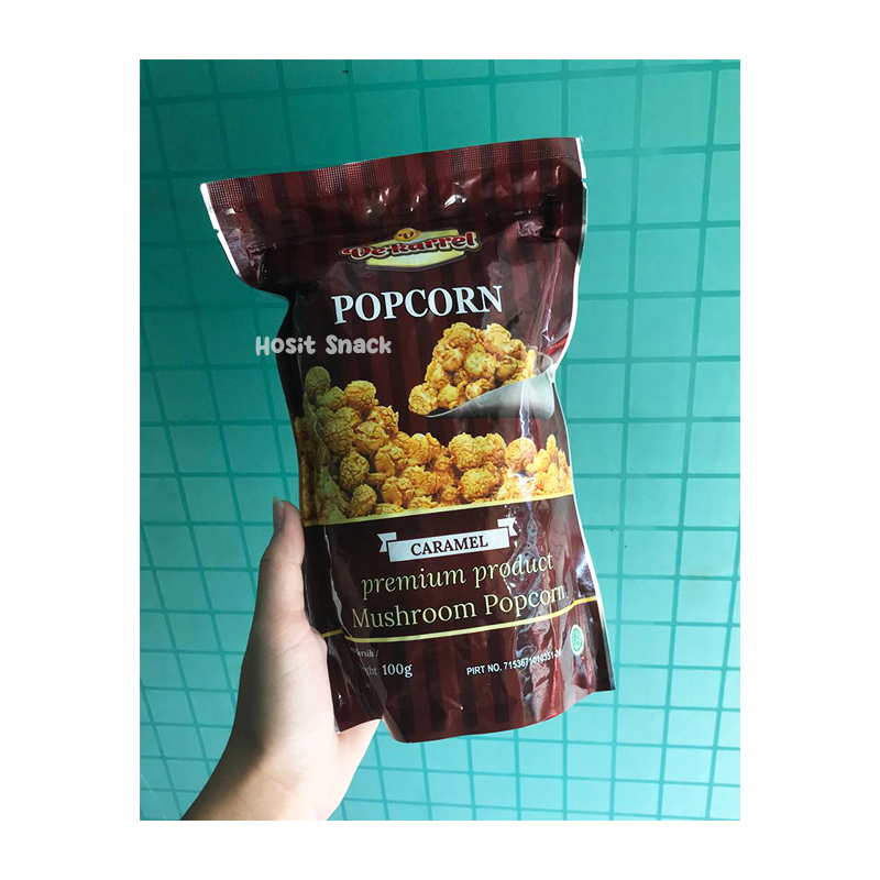 

Popcorn de'Karrel Pouch 100gr Halal MUI / Popcorn Caramel / deKarrel Popcorn For Kids