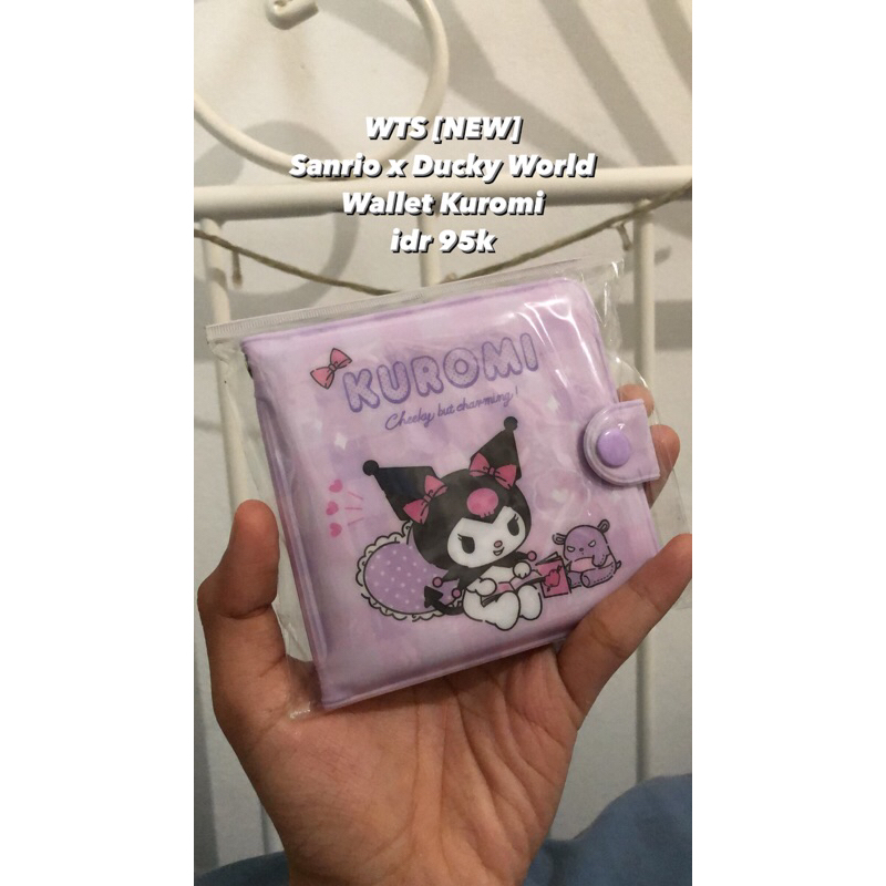 sanrio x ducky world wallet kuromi new