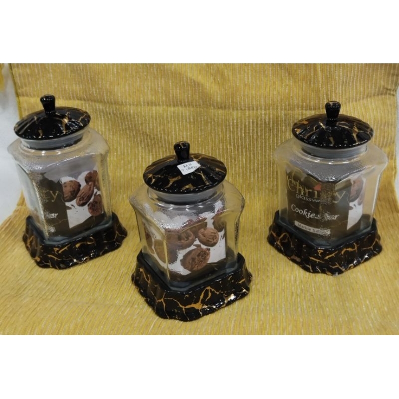 Toples Kaca Set 3 Fiorenza MHT-188N