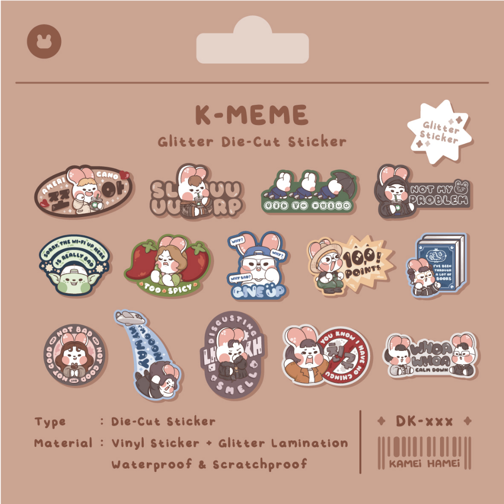 

K-Meme 23.01 Series | Kamei Hamei Die-Cut Sticker