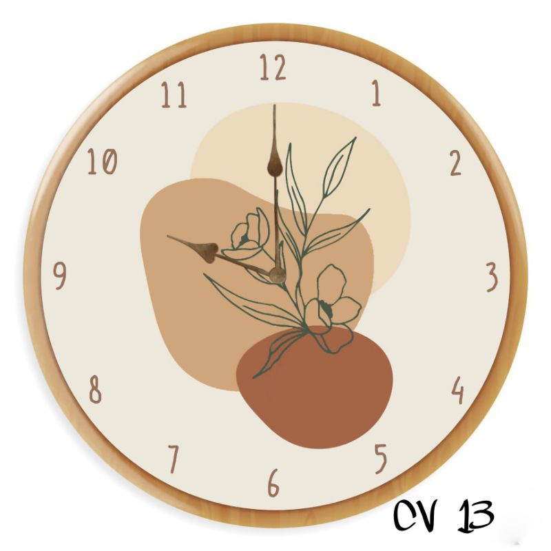 JAM DINDING MODERN MINIMALIS KAYU