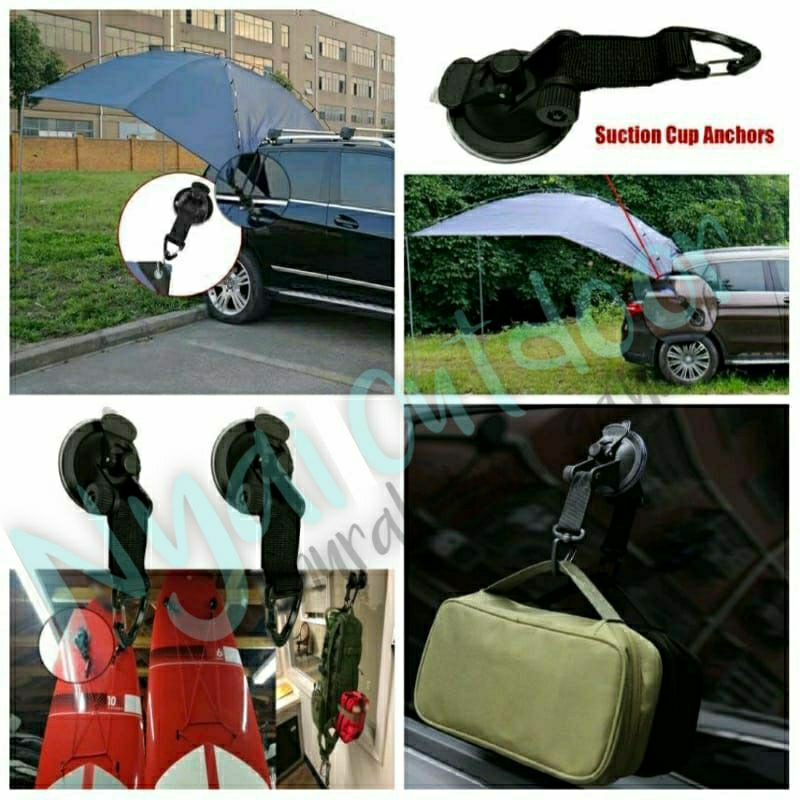 suction cup pengait tali awning flysheet tenda mobil camperpan camping multifungsi