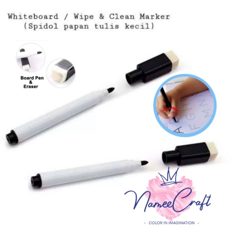 

Spidol Wipe and Clean / Spidol Warna Whiteboard dengan Penghapus / Spidol Wipe & Clean Activity Book