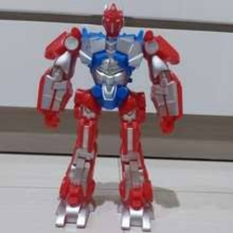 (KANTONG) MAINAN ROBOT BUBBLE BEE OPTIMUS PRIME BATRAI SUARA LED