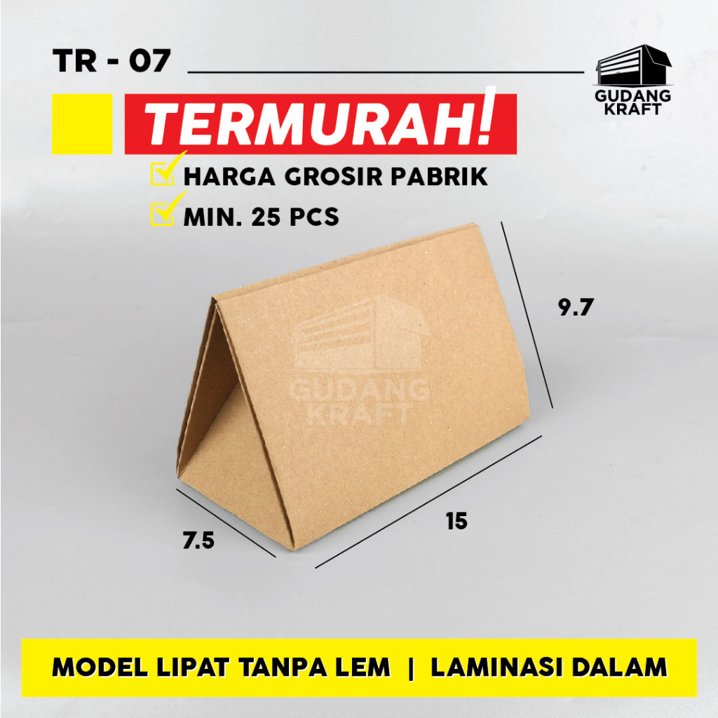 rice pack / kertas kraft bungkus nasi kekinian termurah