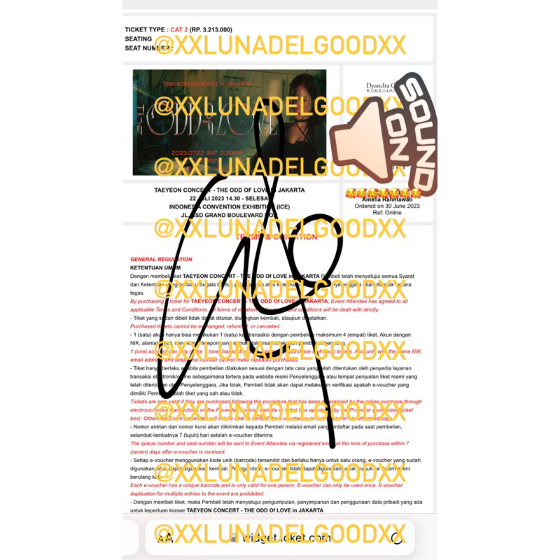 CAT 2 Taeyeon Concert The Odd of Love Jakarta