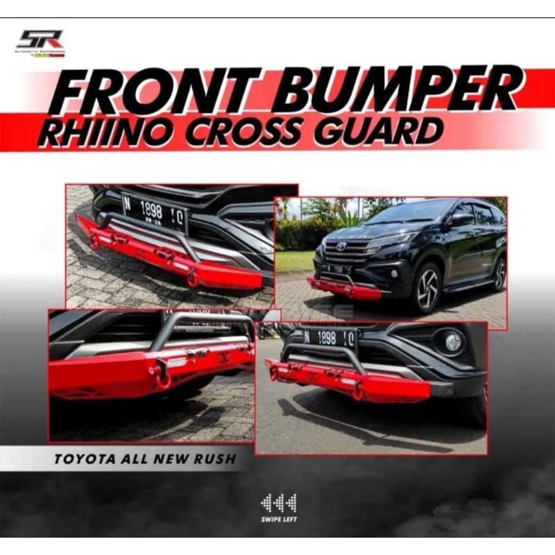 BEMPER DEPAN RHINO CROSSGUARD SUN RISE Avanza .xenia.ertiga . XL 7.mobilio.brv.hrv.calya sigra.rush 