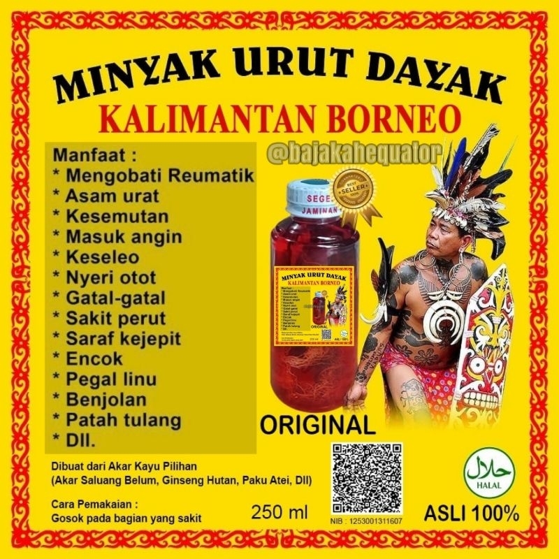 Minyak Urut Dayak Asli Kalimantan