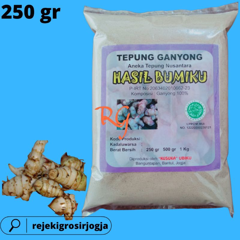 

Tepung GANYONG Organik kemasan 250 Gram