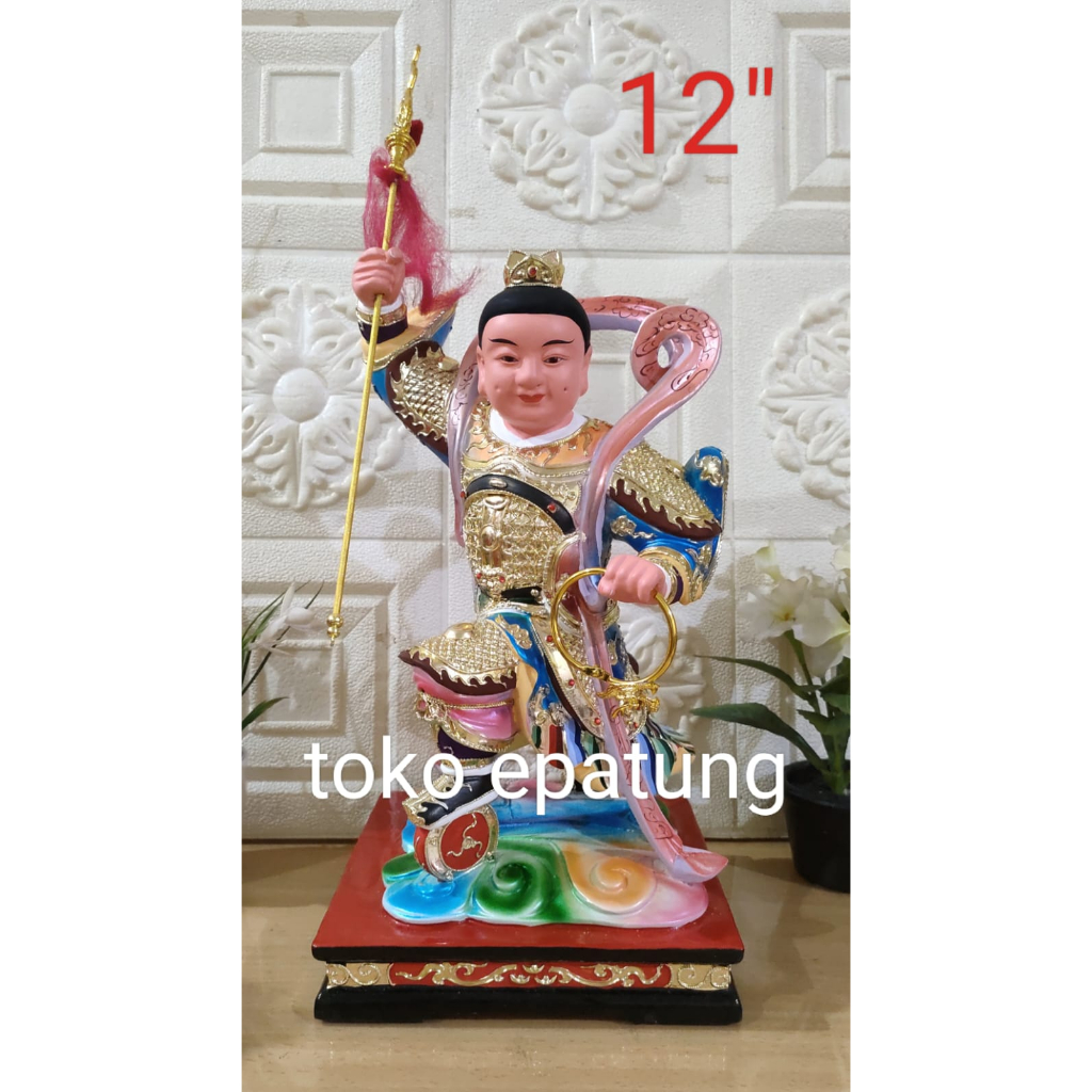 patung Dewa nacha / naca / locia / NACA - Kayu -12 inch - s3
