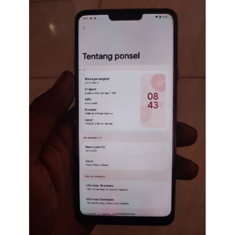 LG G7+ Thinq Second