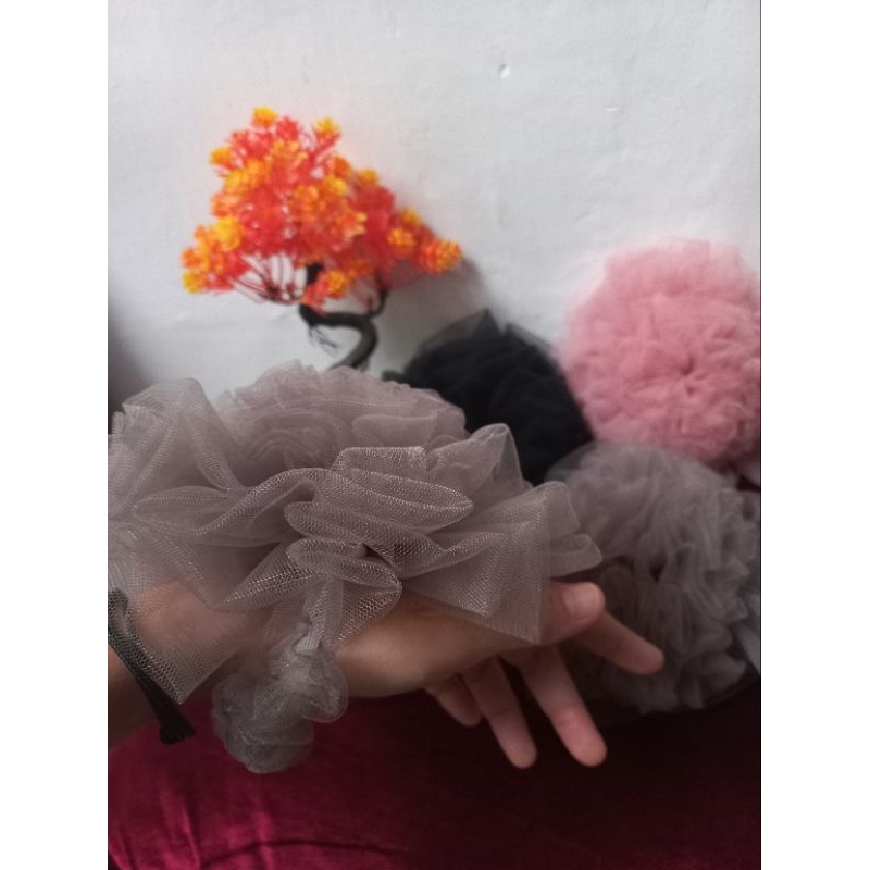 cepol hijab, scrunchie, ikat rambut, cepol mawar premium