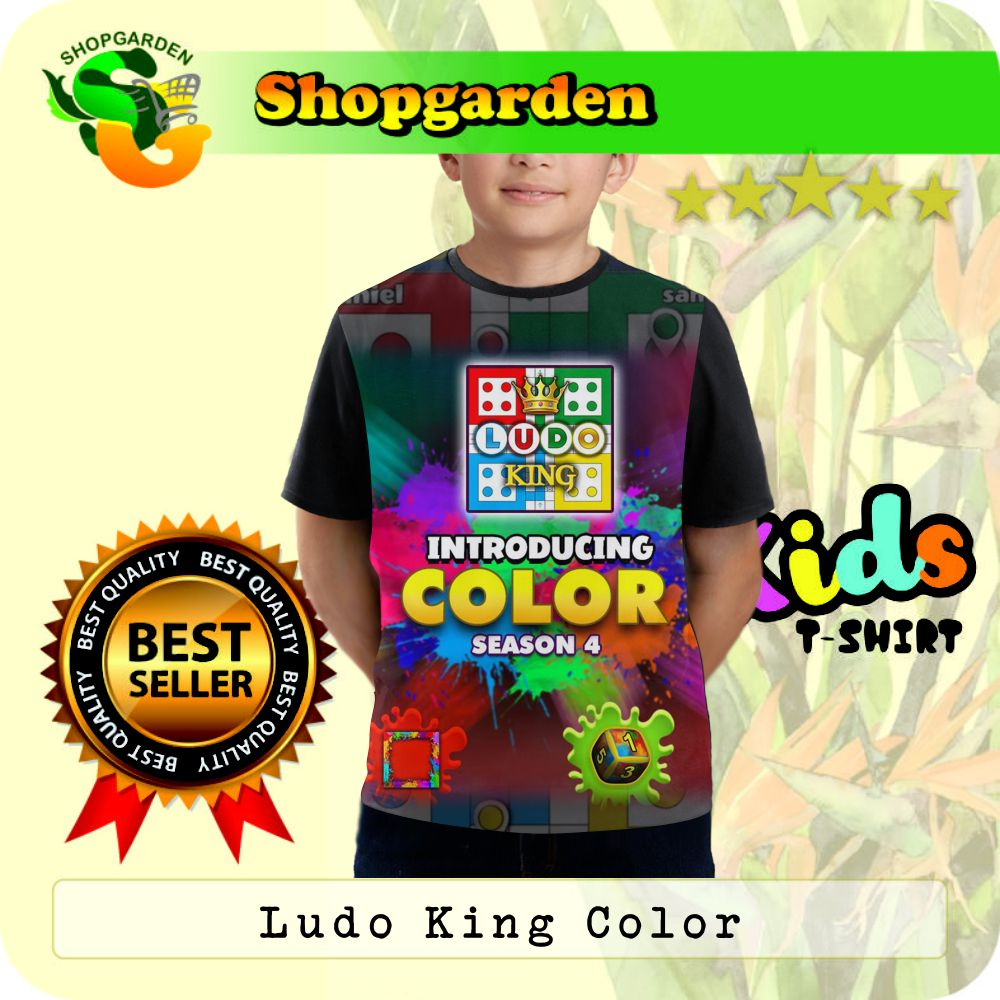 Kaos Anak Ludo King Color Kaos Anak Laki-Laki Dan Perempuan | SHOPGARDEN