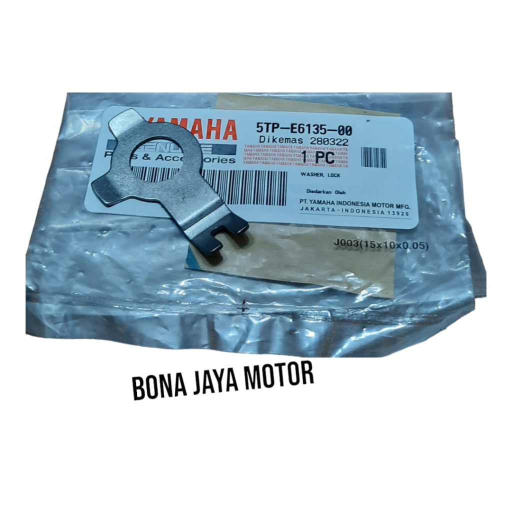 WASHER LOCK/PLAT KANCINGAN MUR KOPLING YAMAHA JUPITER Z,VEGA R NEW KODE 5TP-E6135-00