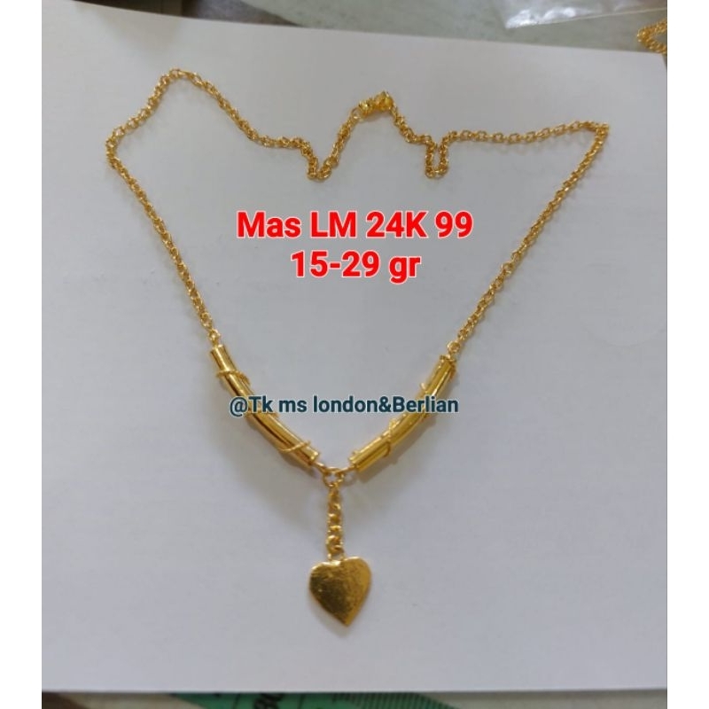 Kalung LM 24K Kadar 99,99%.