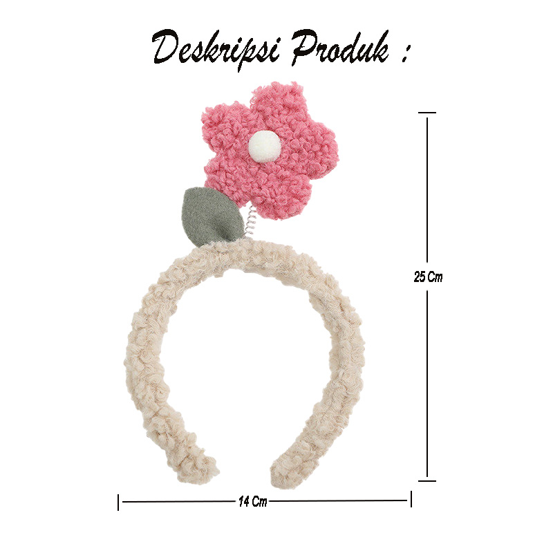 MAdley HairBand Gilr Bondu Bulu Wanita Lucu Bando Fahsion Perempuan Korea Cocok Utk Anak &amp; Dewasa BND24