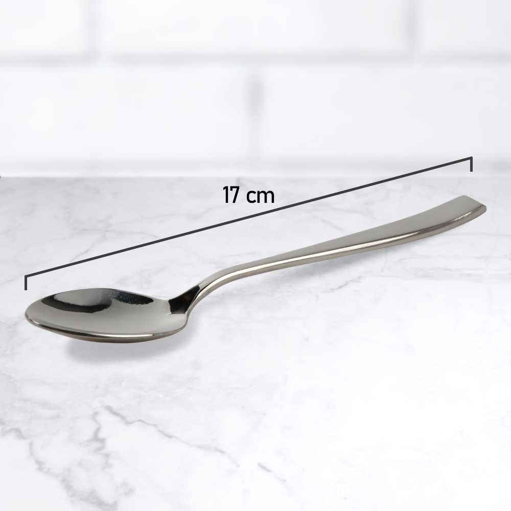 Sendok Teh Tebal Stainless Steel Sendok Tebal Panjang 17 cm Stainless Anti Karat Sendok Makan