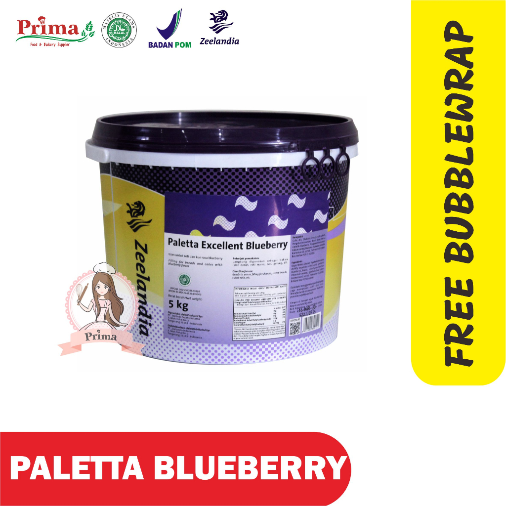 

Selai Blueberry - Paletta (kemasan repack)