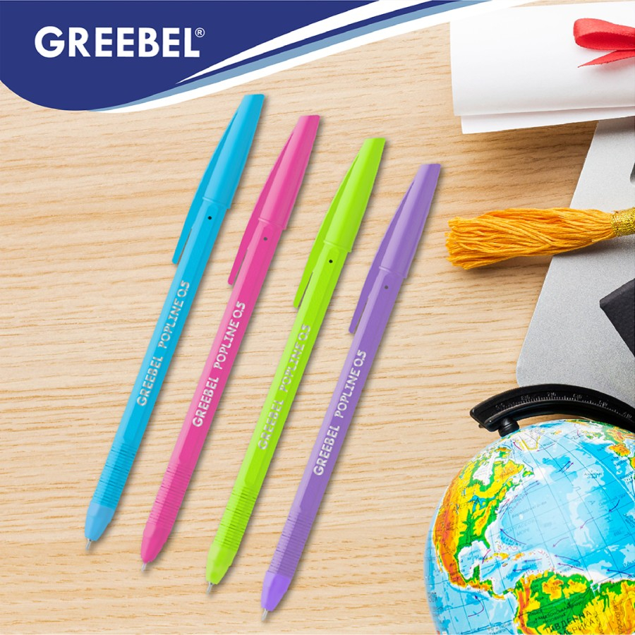 

Ballpen Bolpen Pulpen Ballpoint Hitam Greeble Popline
