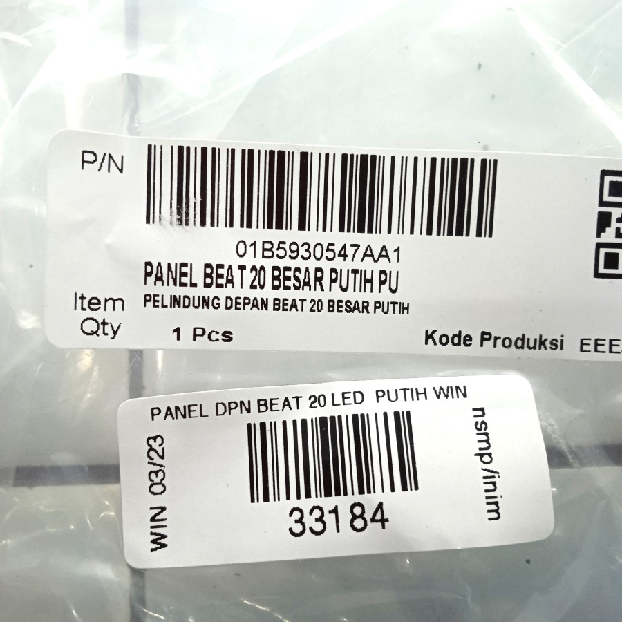Panel Depan Beat 2020 New Warna Putih Merek WIN Kualitas Terbaik