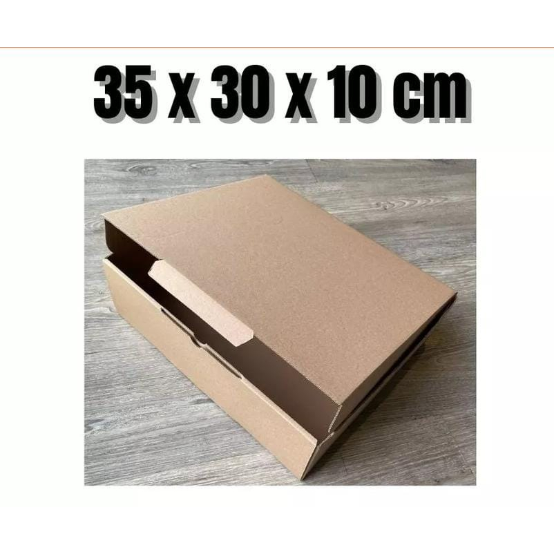 

Kardus Box 35x30x10cm/Die Cut/brown giftbox/ gift box/kotak kado coklat polos