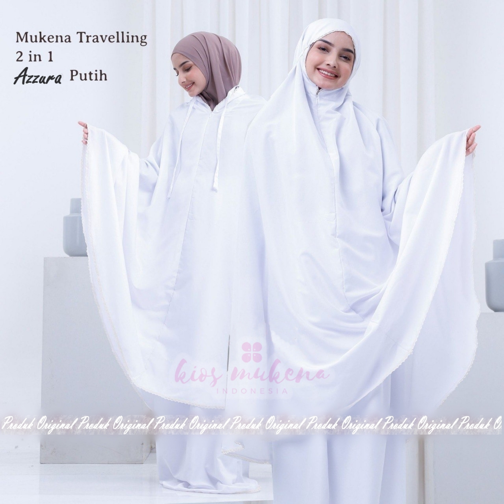 Mukena Anak 2in1 Polos 8 9 10 11 12 Taun Putih Remaja Allura Usia Tanggung 13 14 15 16 17 18 Tahun A