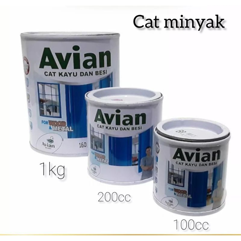 CAT AVIAN 200cc cat avian 100cc cat minyak avian kecil